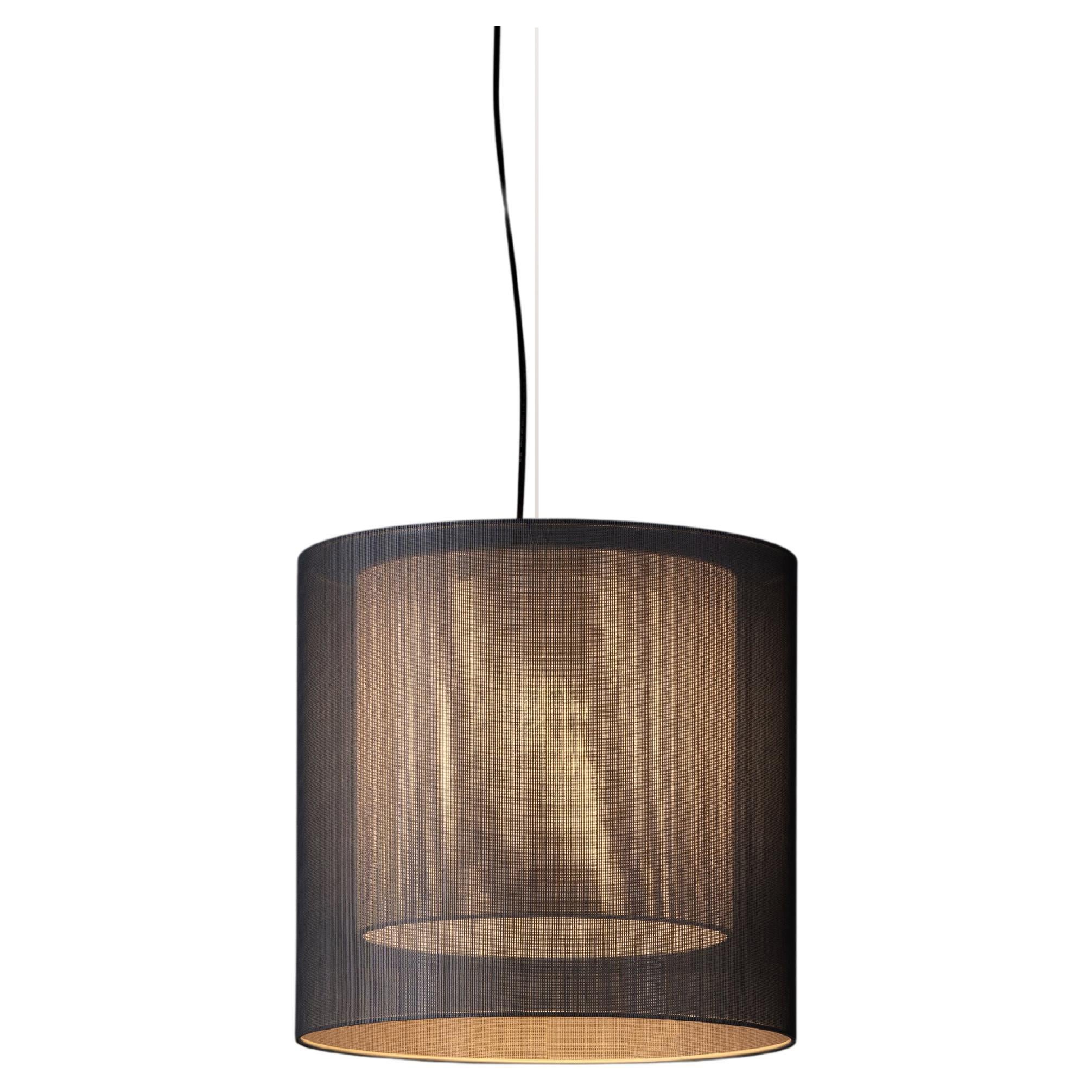 Grey and White Moaré MS Pendant Lamp by Antoni Arola For Sale