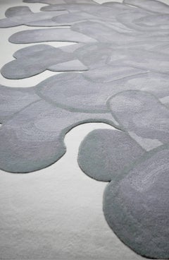 Grauer Anémone-Teppich François Dumas