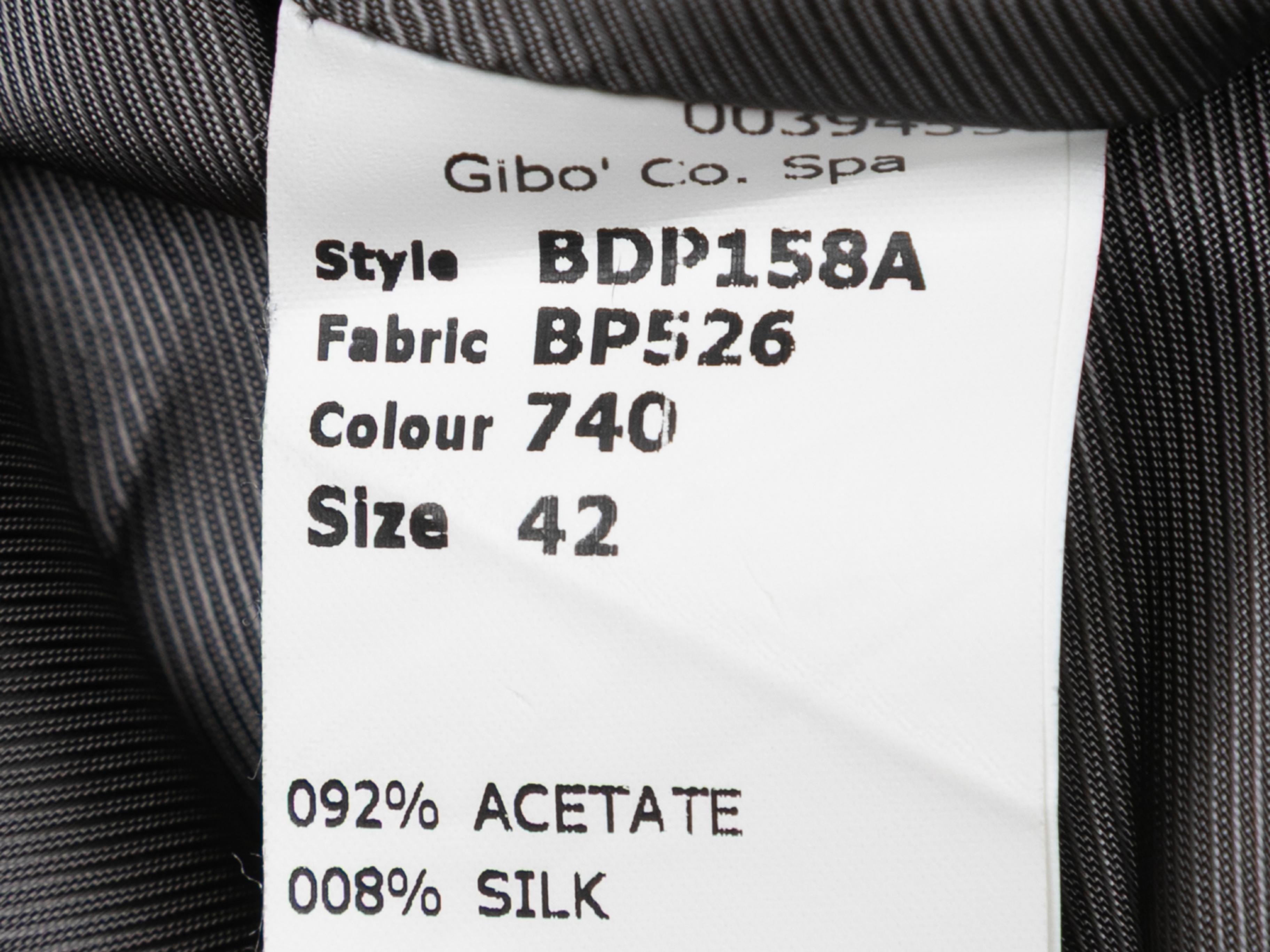 Women's Grey Antonio Berardi Taffeta A-Line Skirt Size IT 42