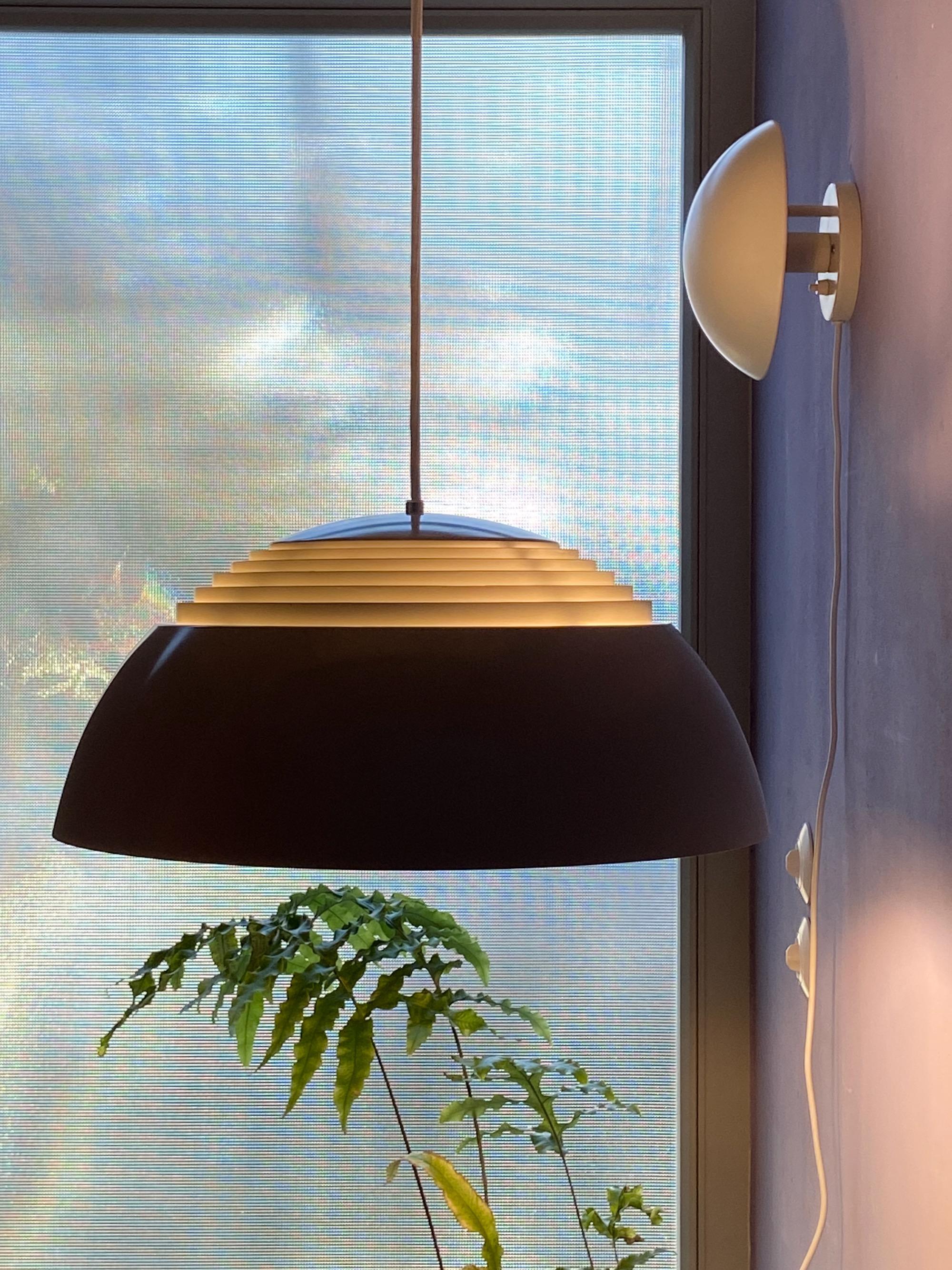 Mid-20th Century Grey Arne Jacobsen Aj Royal Pendant Lamp by Louis Poulsen, Denmark