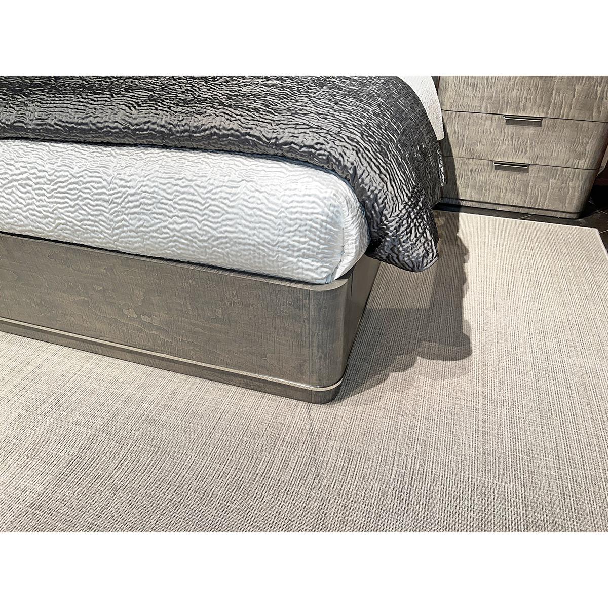 Grey Art Deco Bed Frame - US King In New Condition For Sale In Westwood, NJ
