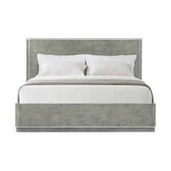 Grey Art Deco Bedroom Set - California King