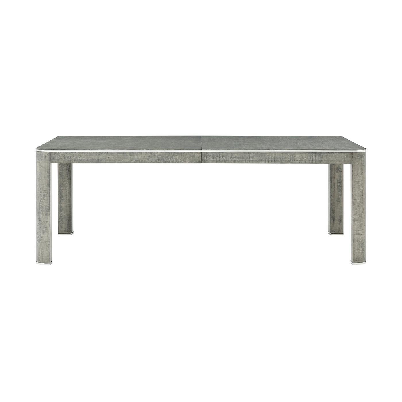 Table à manger extensible Art déco gris Neuf - En vente à Westwood, NJ