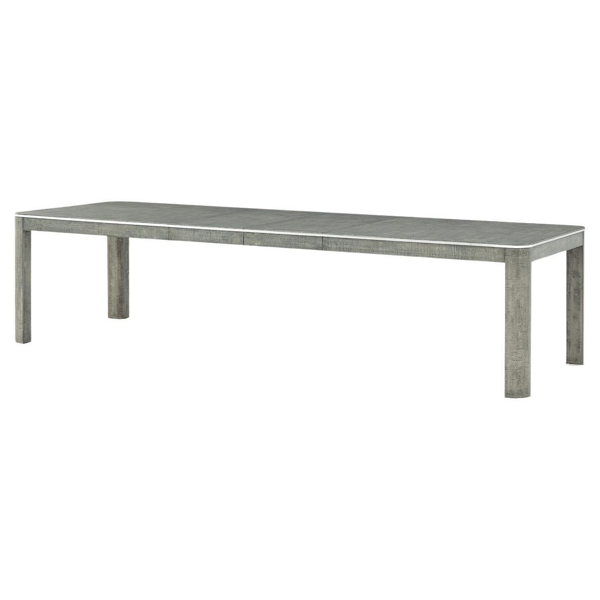 Table à manger extensible Art déco gris