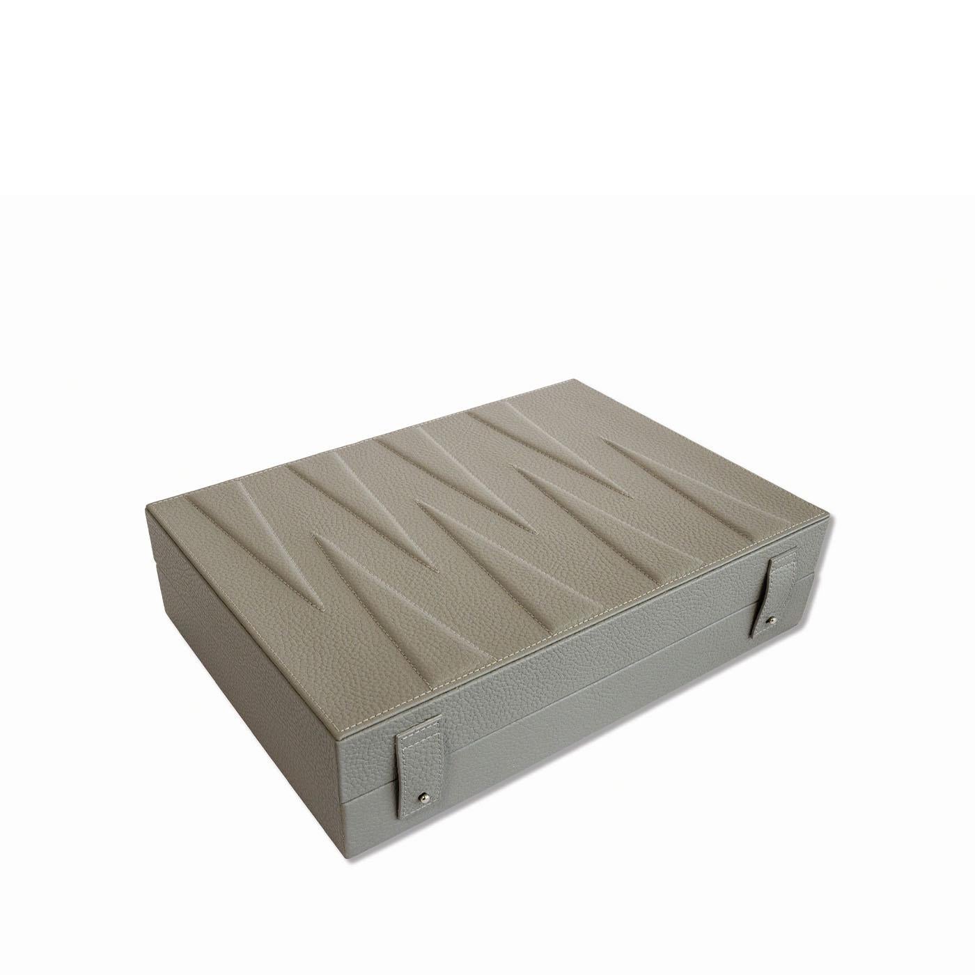 XXIe siècle et contemporain Game de backgammon - Boîte grise en vente