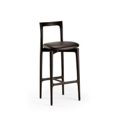 Chaise de bar grise par Collector