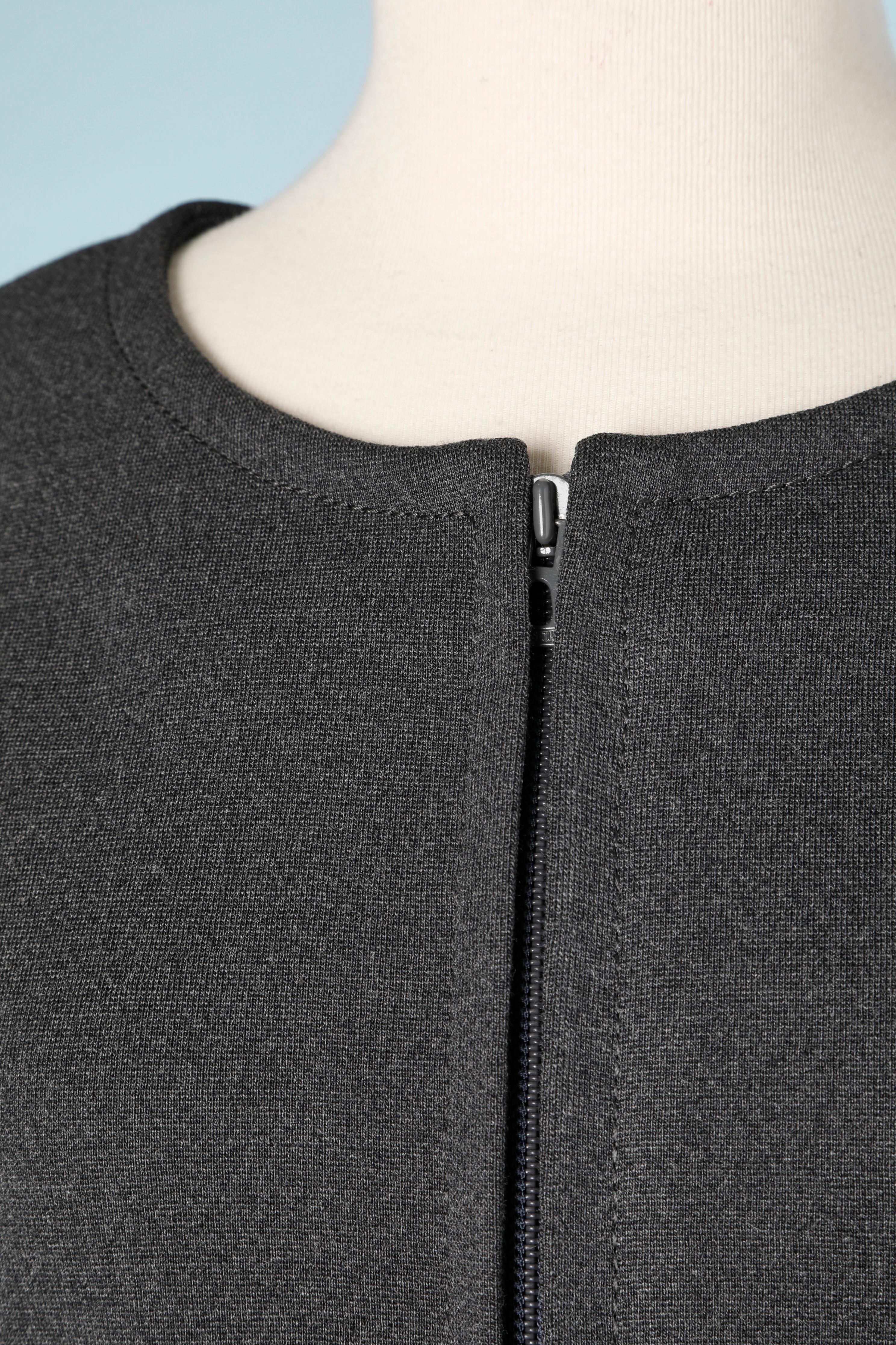 Black Grey Bermuda jumpsuit in wool Miss Dior for Holt Renfrew