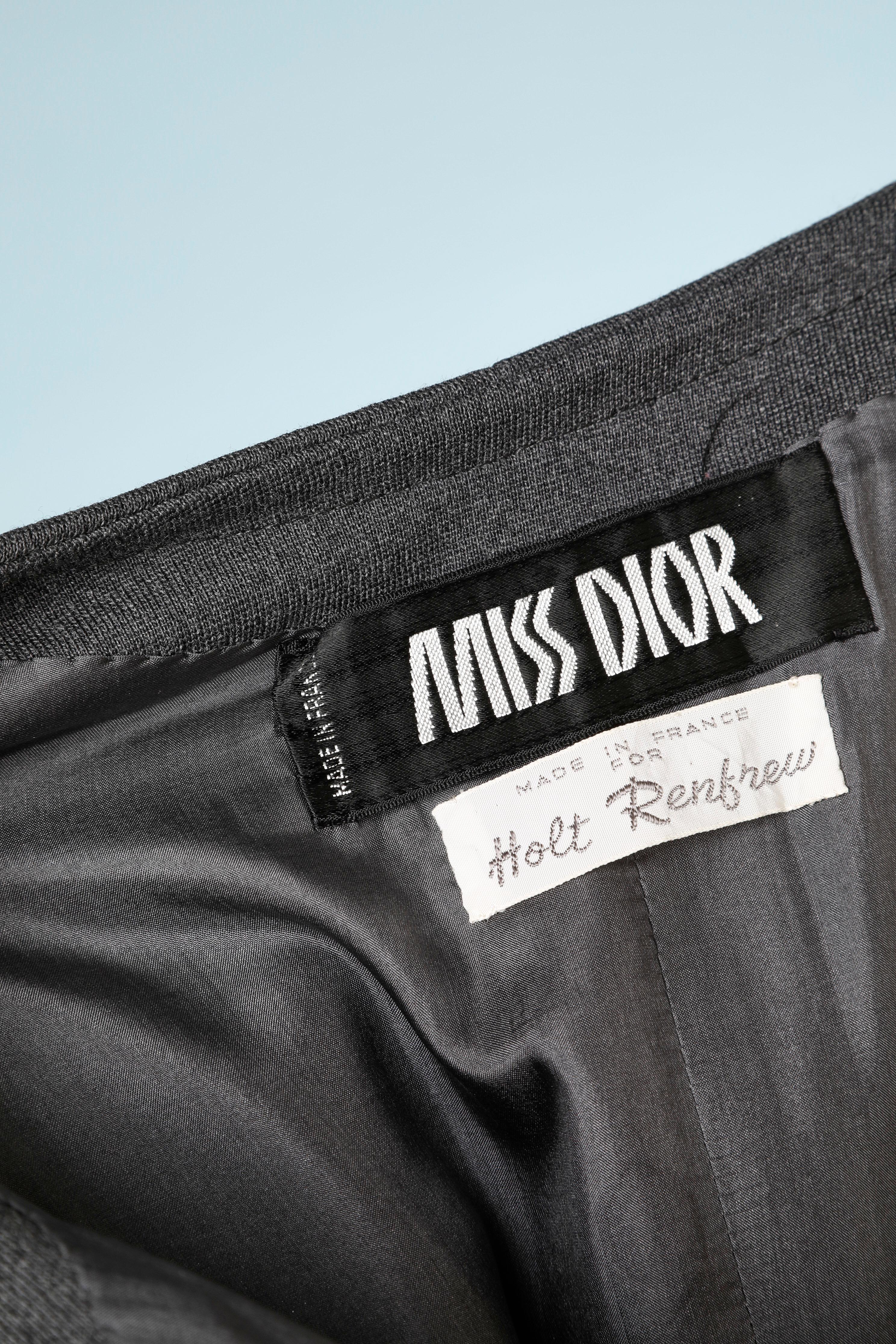 Grey Bermuda jumpsuit in wool Miss Dior for Holt Renfrew 3