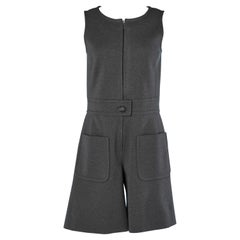 Grauer Bermuda-Overall aus Wolle Miss Dior für Holt Renfrew