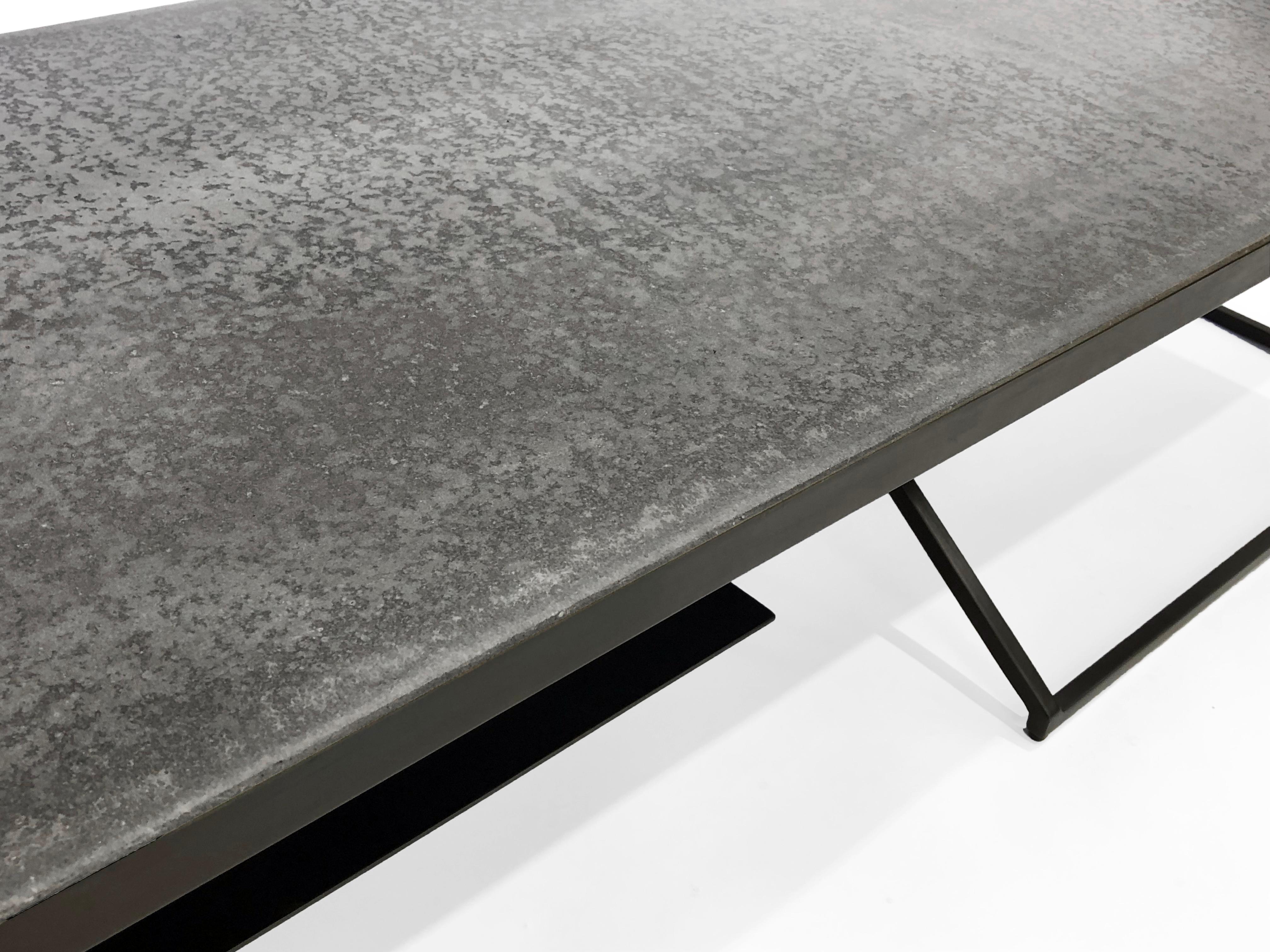 American Grey Bird Coffee Table, Concrete + Steel Collection from Joshua Howe Design  For Sale