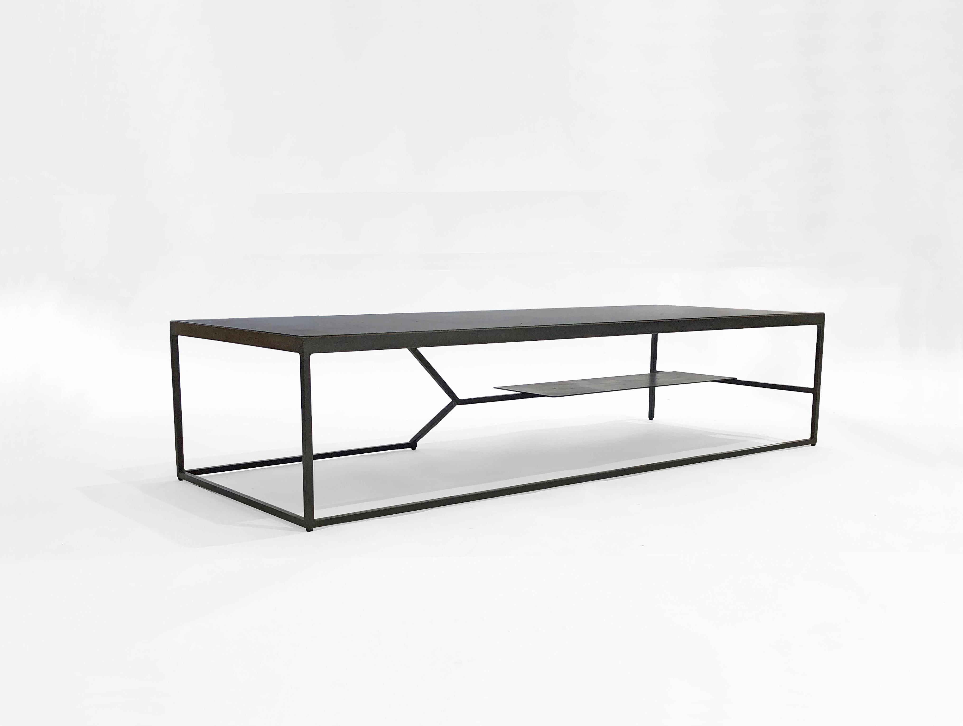 Grey Bird Coffee Table, Concrete + Steel Collection from Joshua Howe Design  In New Condition For Sale In Claverack, NY