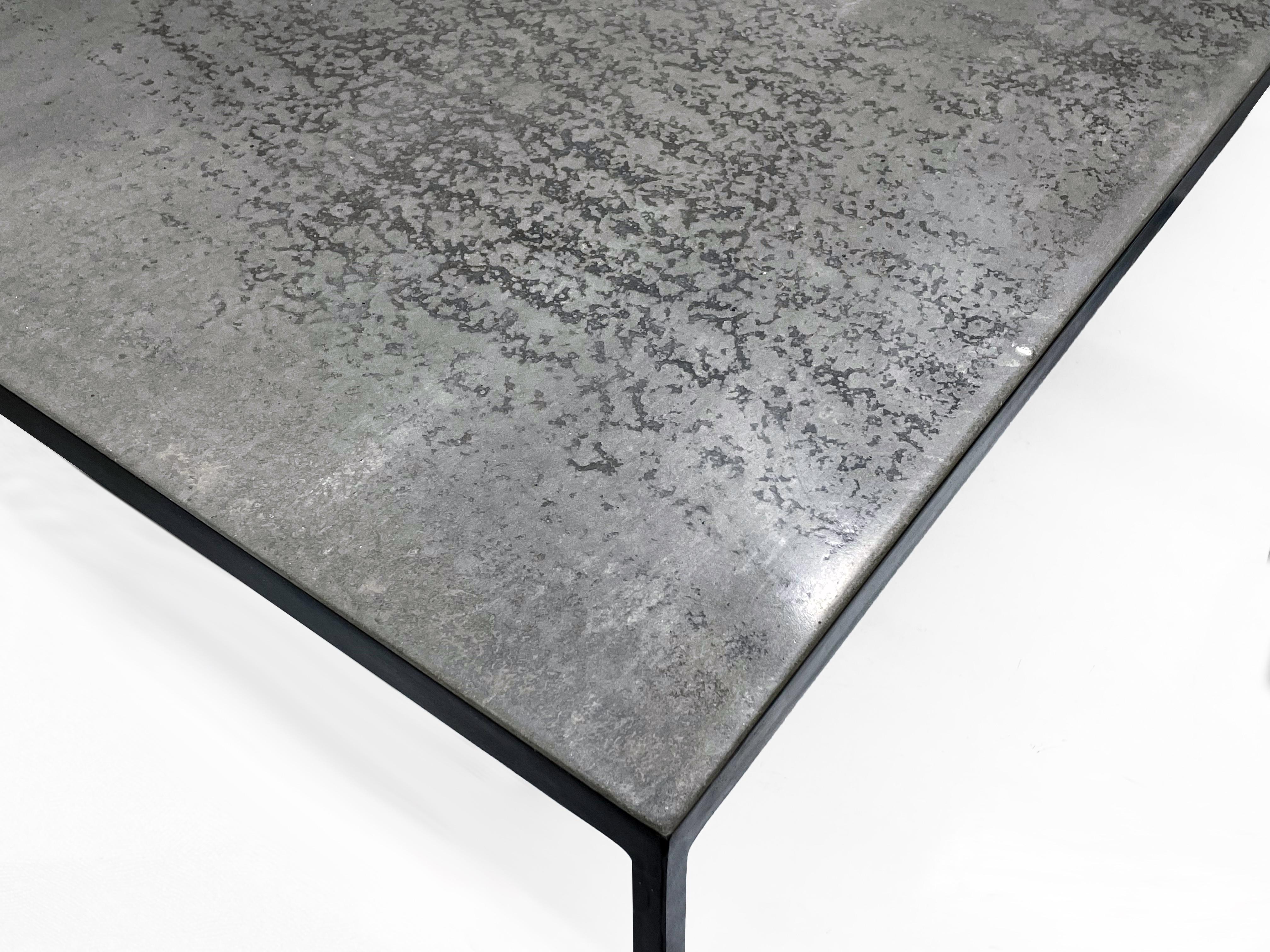 Contemporary Grey Bird Coffee Table, Concrete + Steel Collection from Joshua Howe Design  For Sale