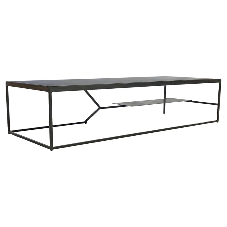 Grey Bird Coffee Table, Concrete + Steel Collection from Joshua Howe