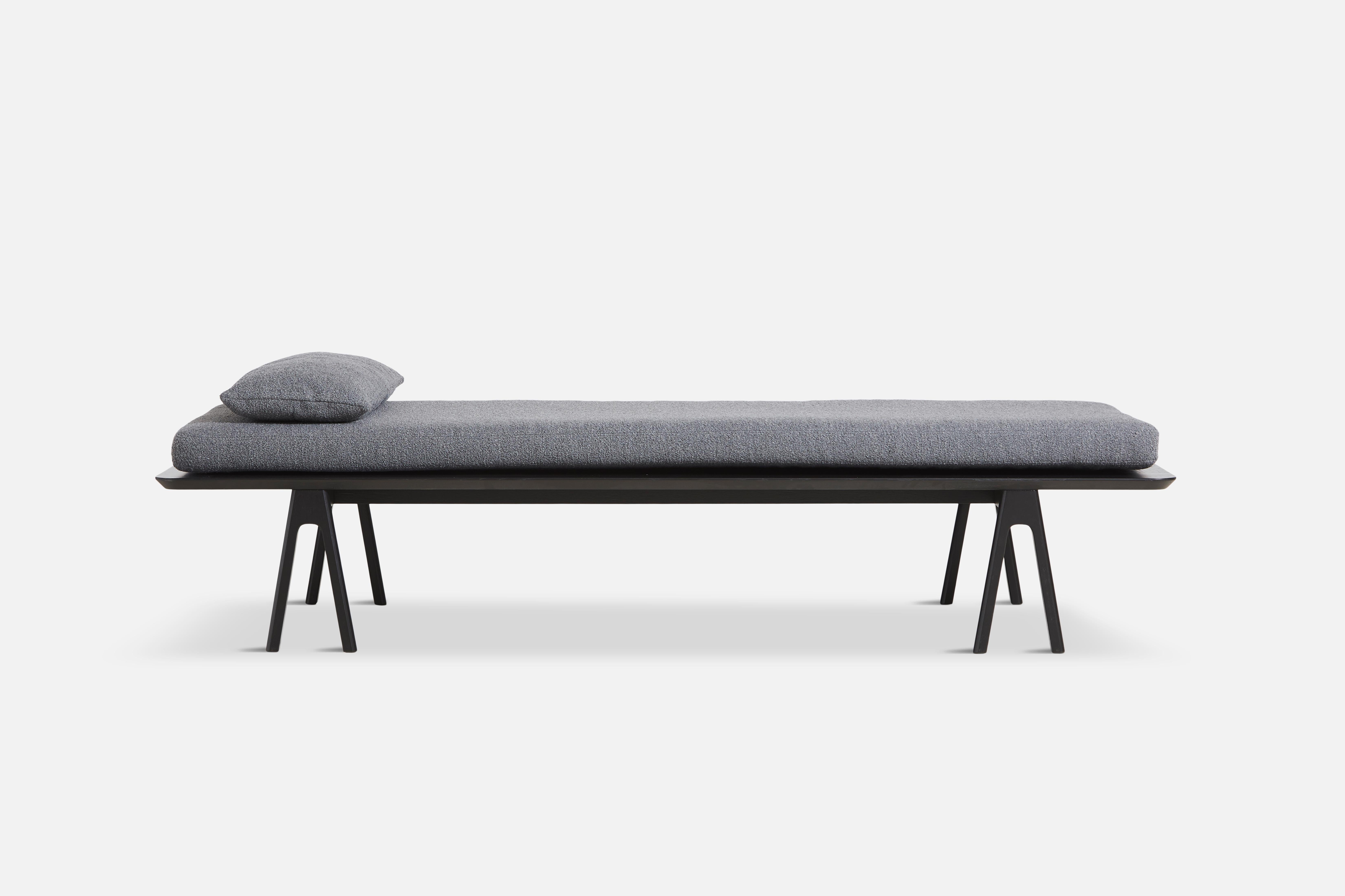 Canadian Grey Black Boucle Level Daybed by Msds Studio
