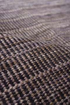 Grey Black Minimal Kilim