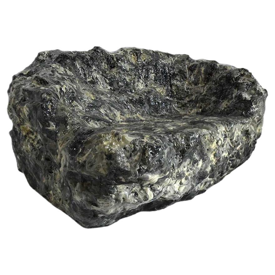 Divano contemporaneo grigio bianco nero "Meteorite 1", Memory Foam di Sang Hoon Kim in vendita