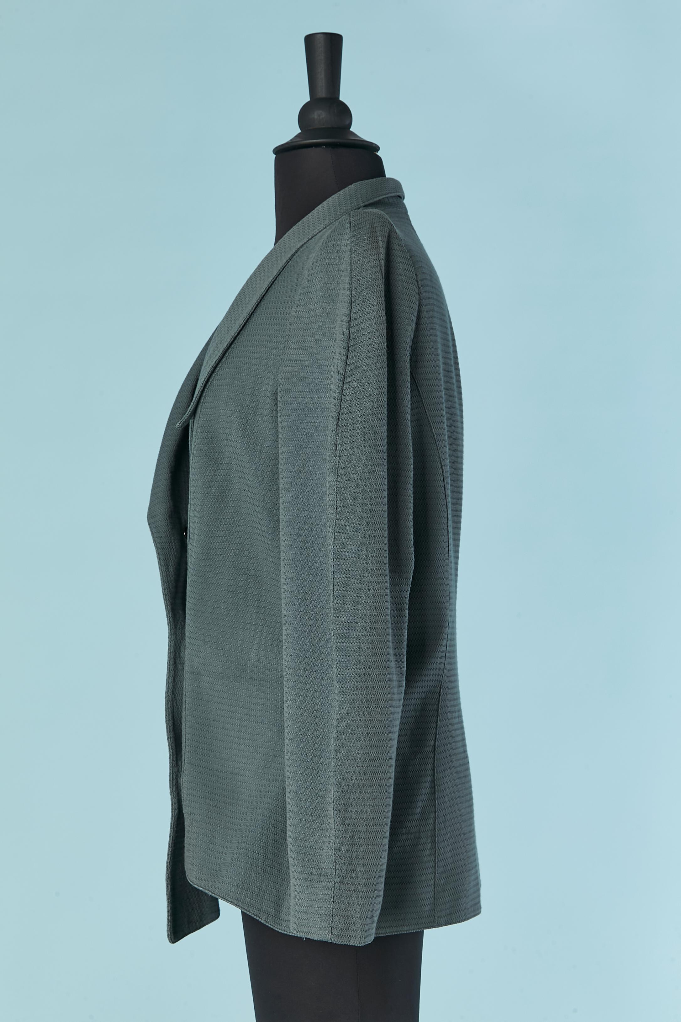 De las mujeres Chaqueta asimétrica cruzada gris-azul Thierry Mugler ACTIV en venta