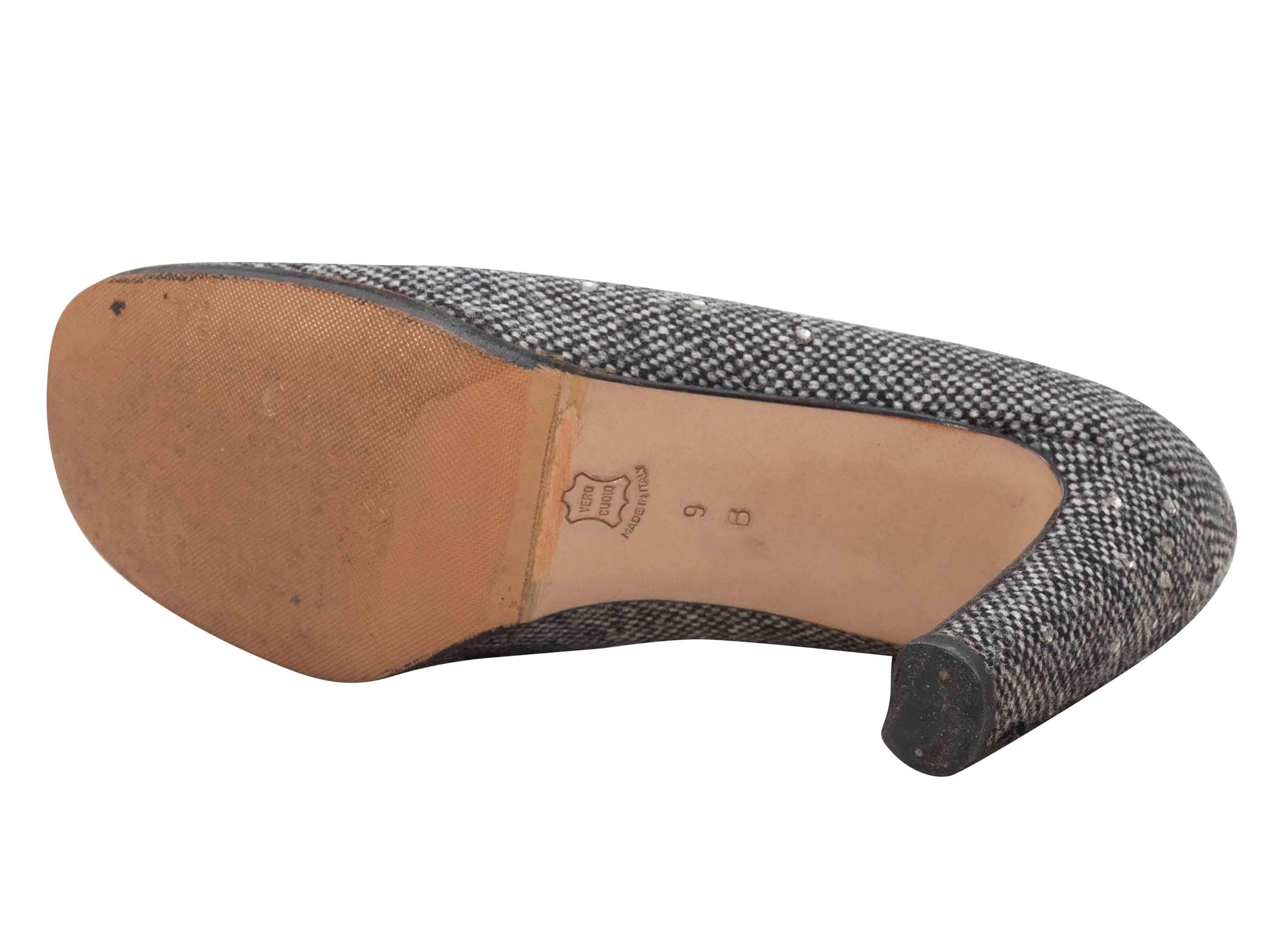 Grau Bottega Veneta Wolle verschönert Pumps Größe 39 im Angebot 1
