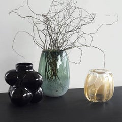 Grey Bubble Barrel Vase