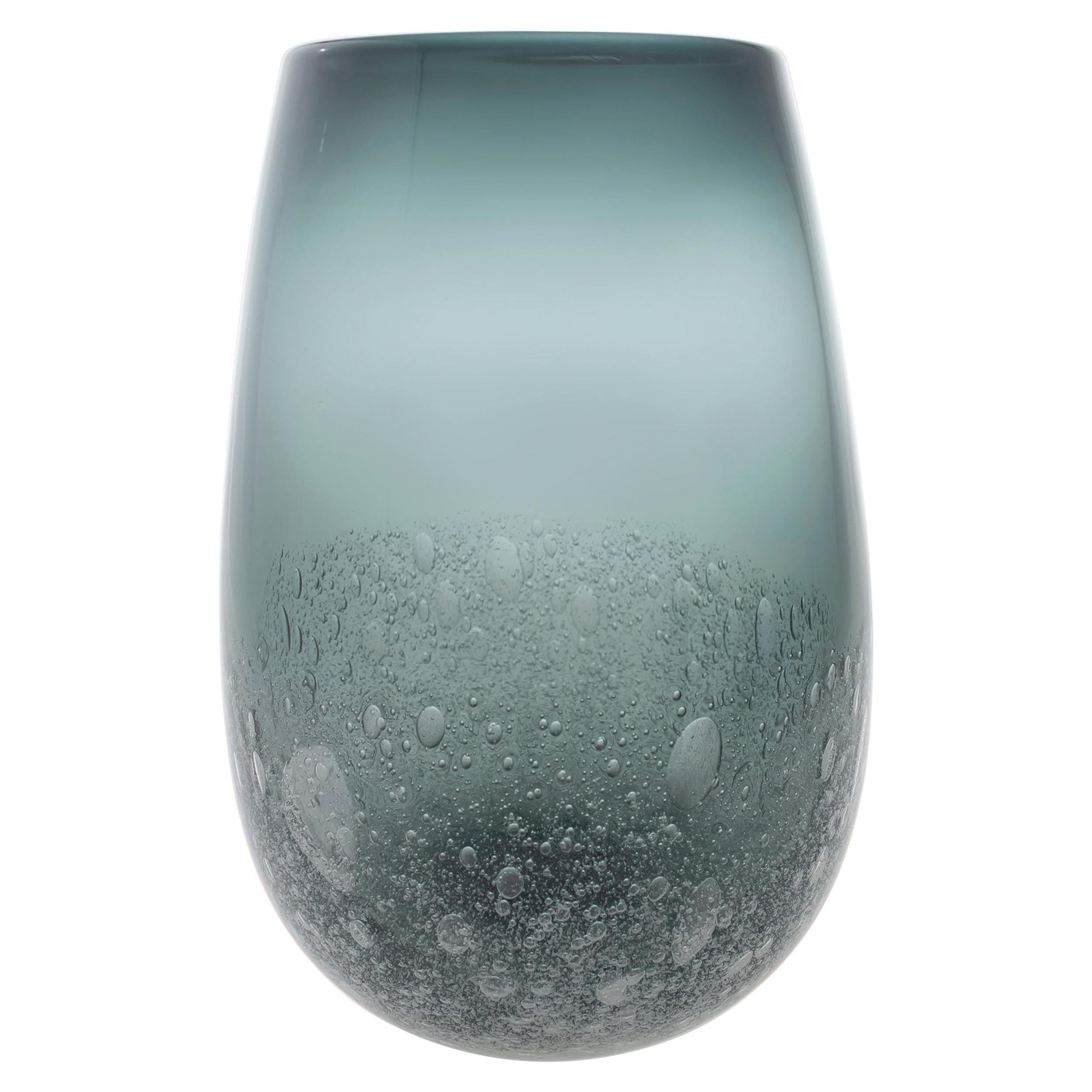 Grey Bubble Barrel Vase