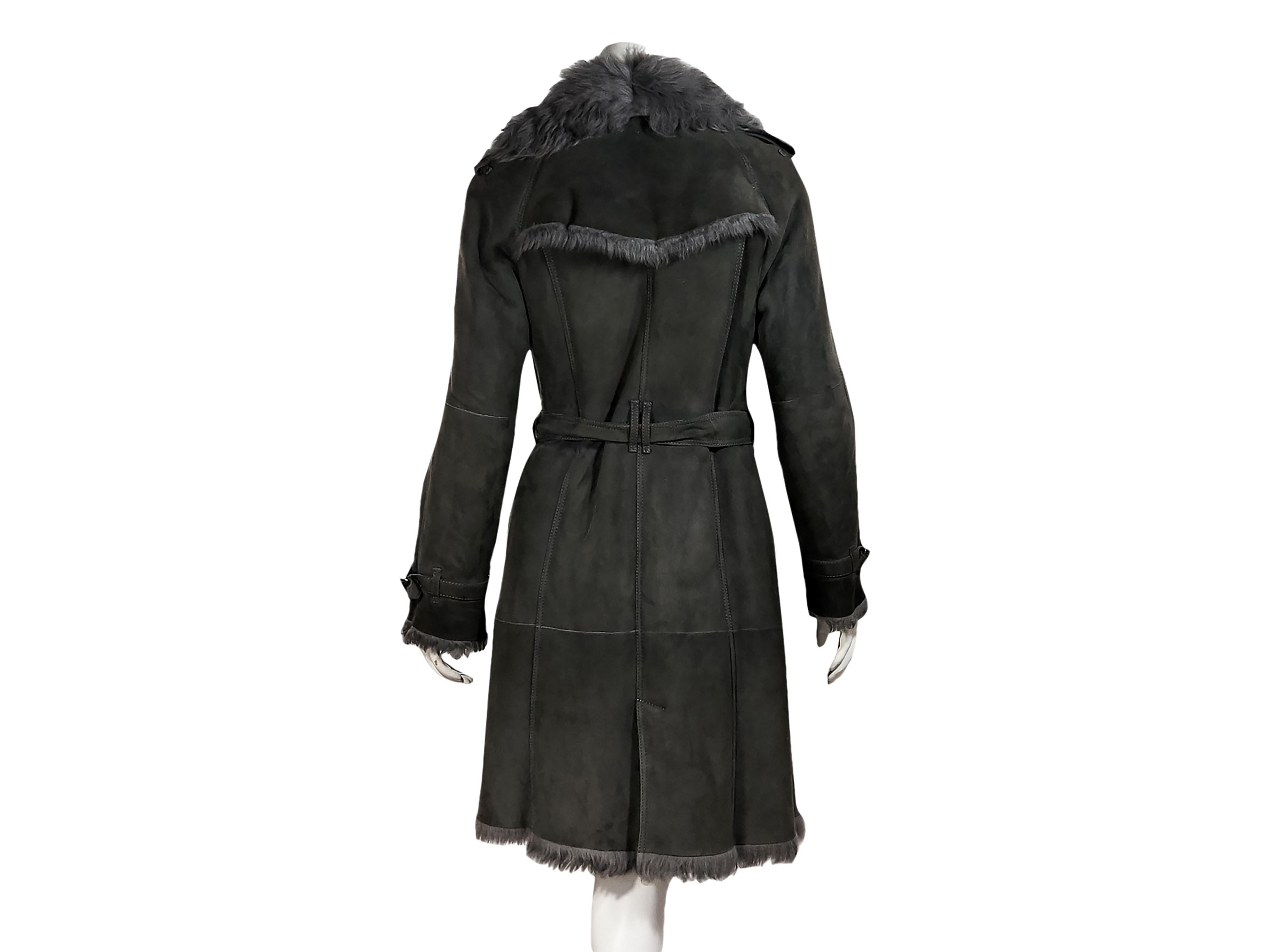 burberry shearling trench coat