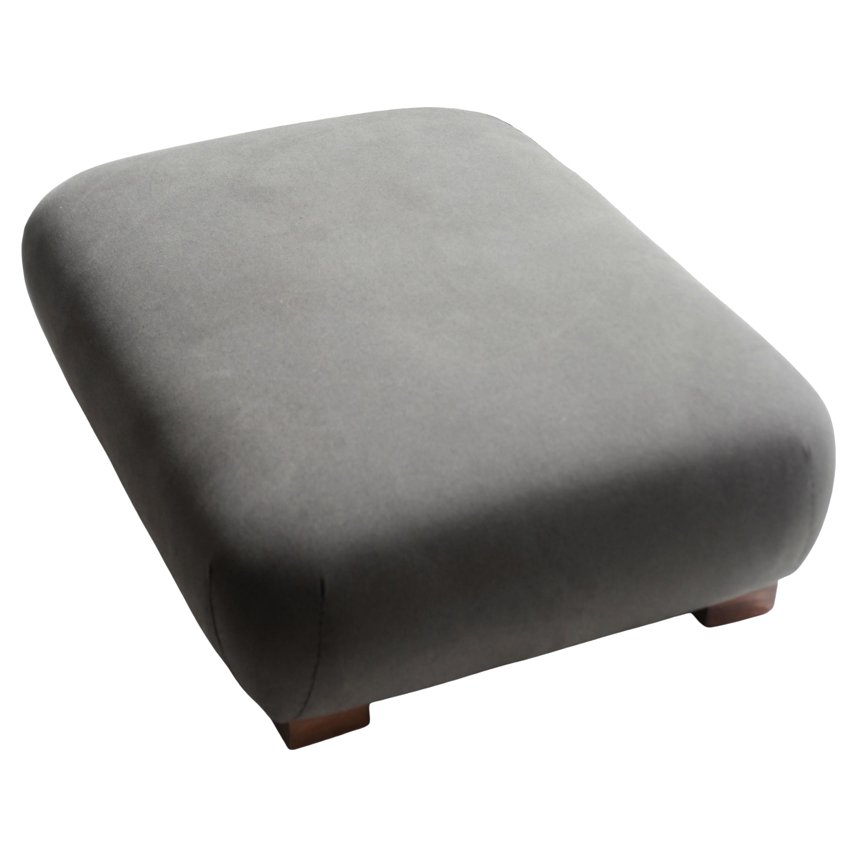 Grey Cadaqués Contemporary Art Ottoman by Federico Correa, Alfonso Milá