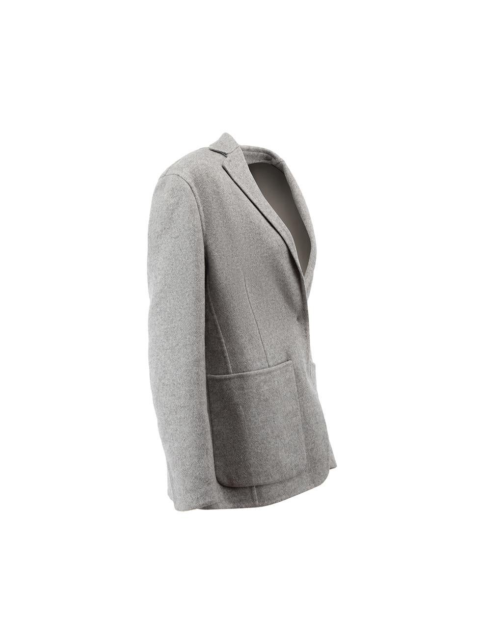 CONDITION is Good. Minor wear to blazer is evident. Light wear to seams with loose threads and small splits found at the lapel, pockets, cuff lining and internal centre back dart on this used Céline designer resale