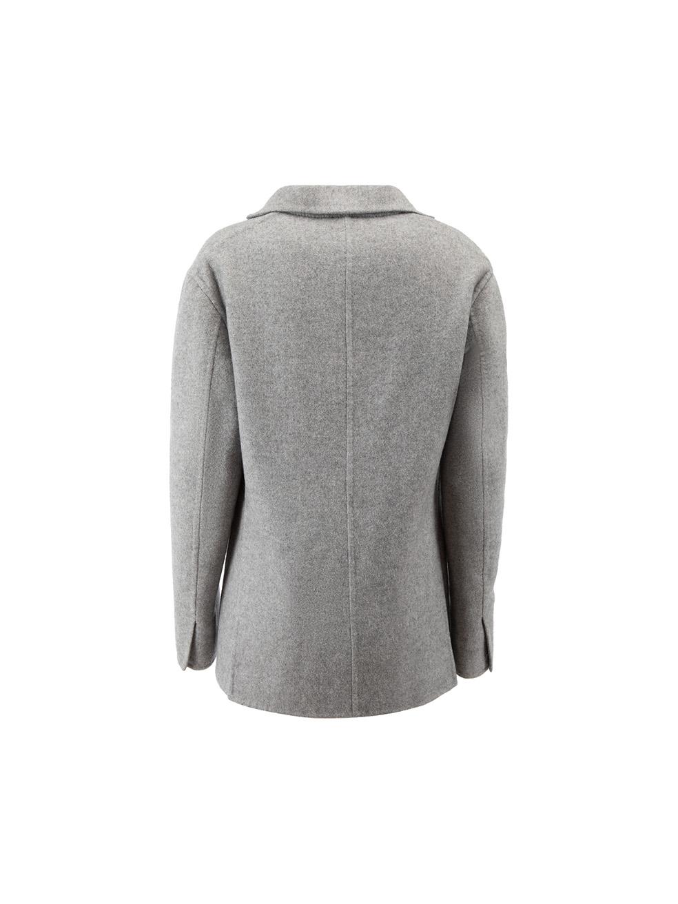 Grey Cashmere Coat Size M In Good Condition In London, GB