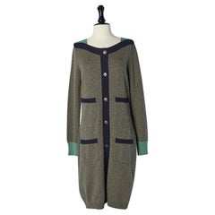 Grey cashmere knit dress CHANEL