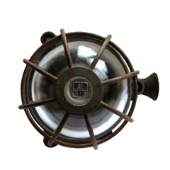 Grey Cast Iron Vintage Industrial Clear Glass Pendant Lamp