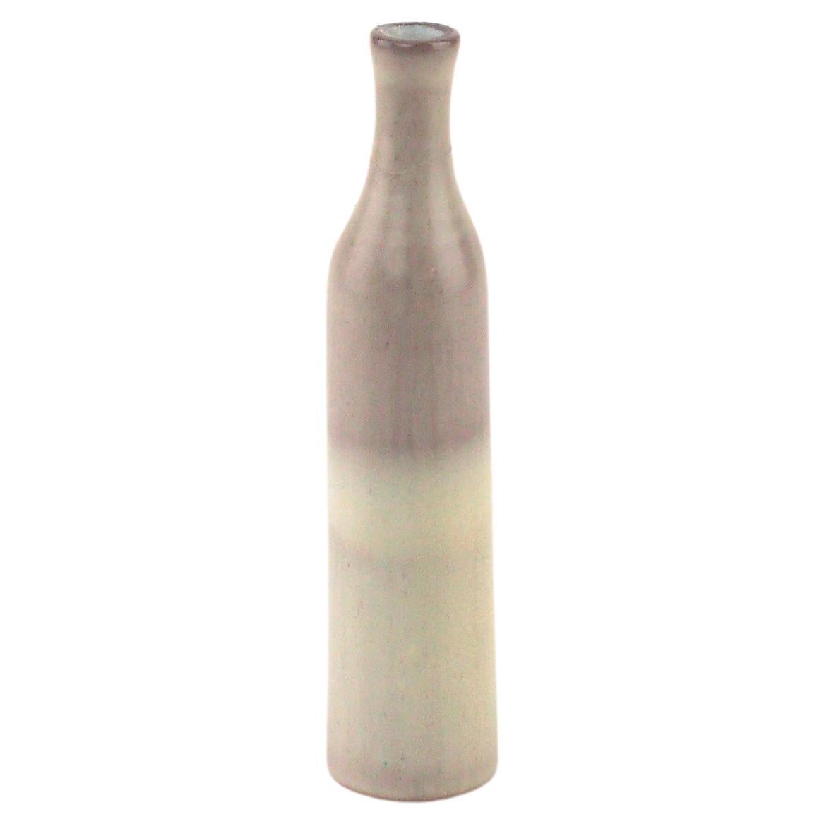 Grey Ceramic "Bouteille" Vase by Jacques & Dani Ruelland For Sale