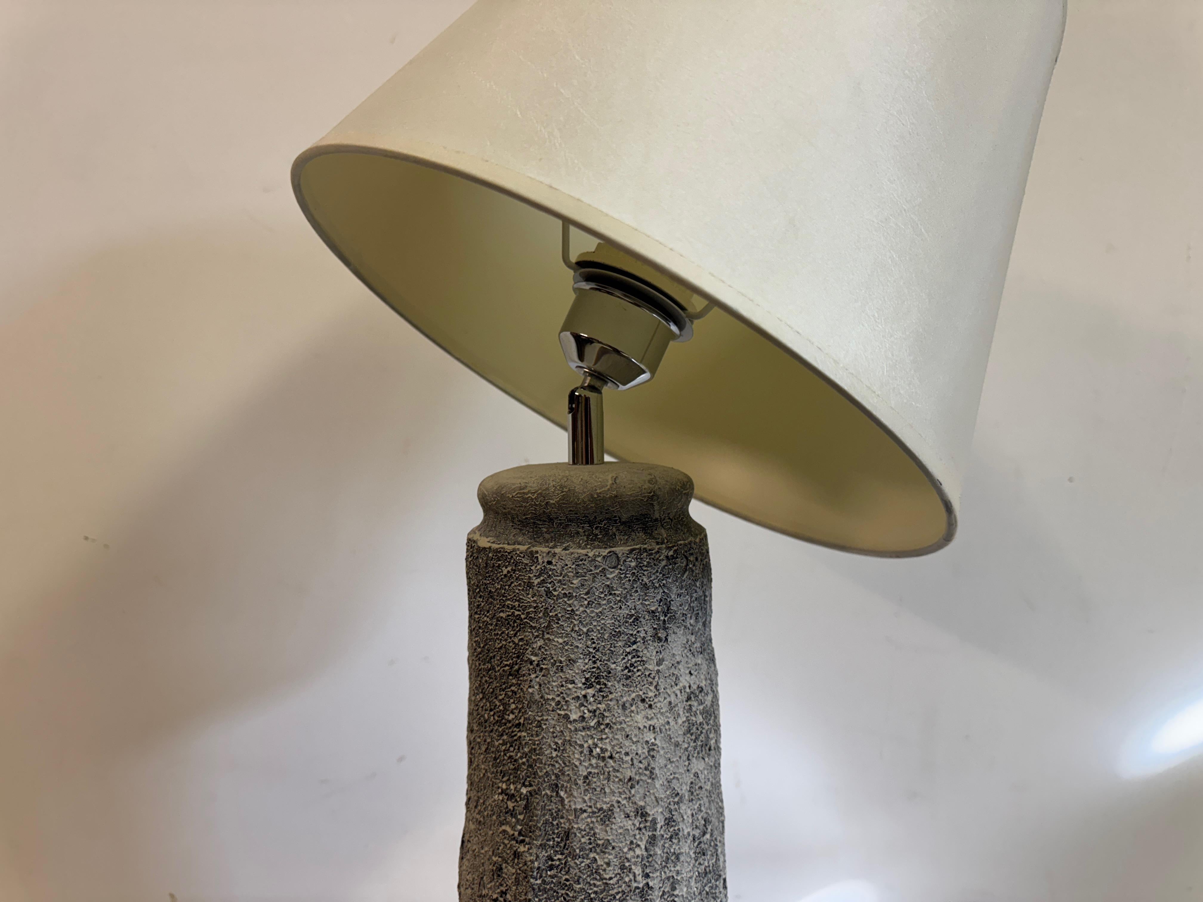 Grey Ceramic Table Lamp For Sale 5