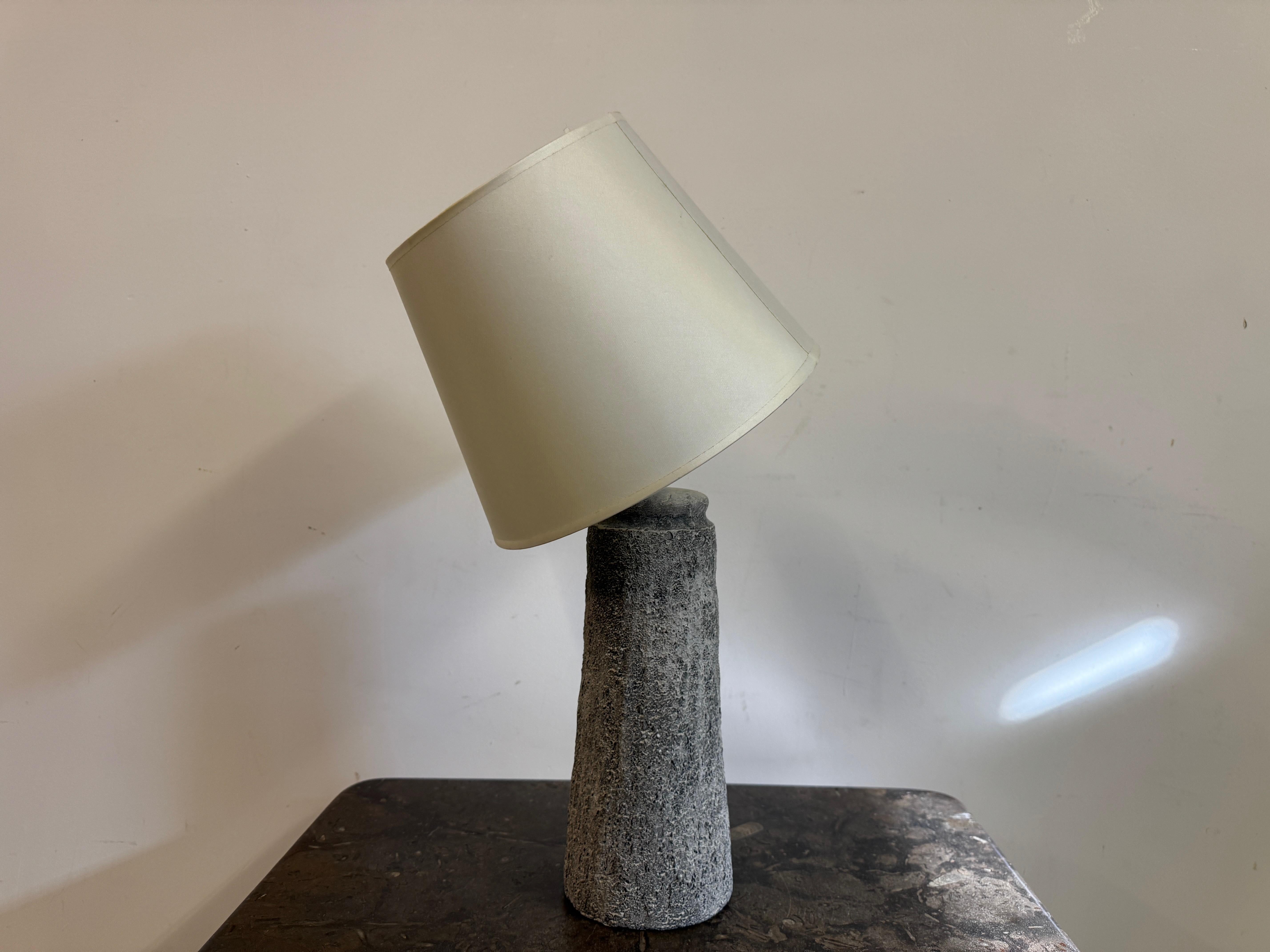 20th Century Grey Ceramic Table Lamp For Sale
