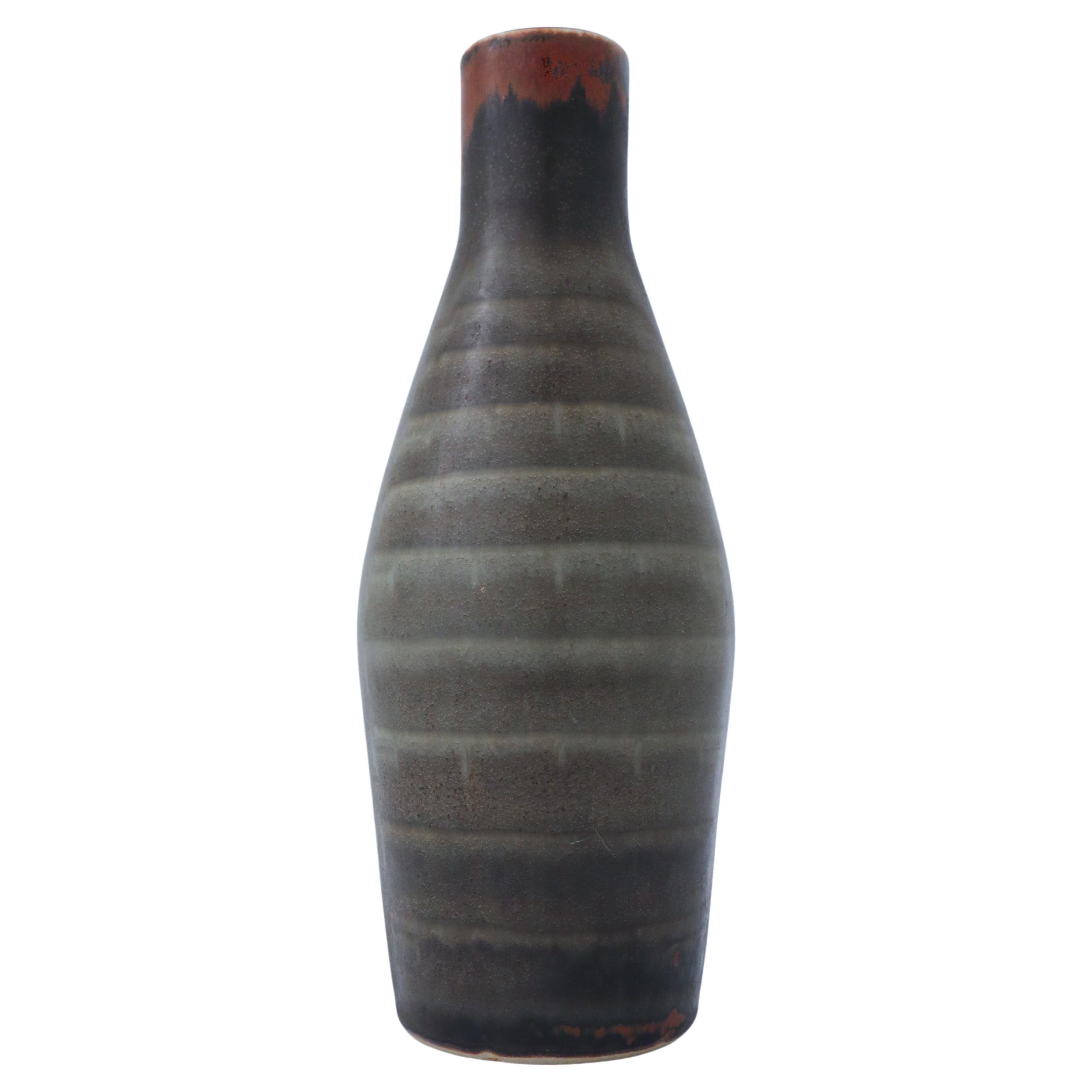 Grey Ceramic Vase, Carl-Harry Stålhane, Rörstrand Atelier, 1950s