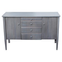 Vintage Grey Cerused Modern Danish Style Sideboard / Credenza