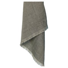 Grey chiné silk and cashmere scarf Louis Vuitton