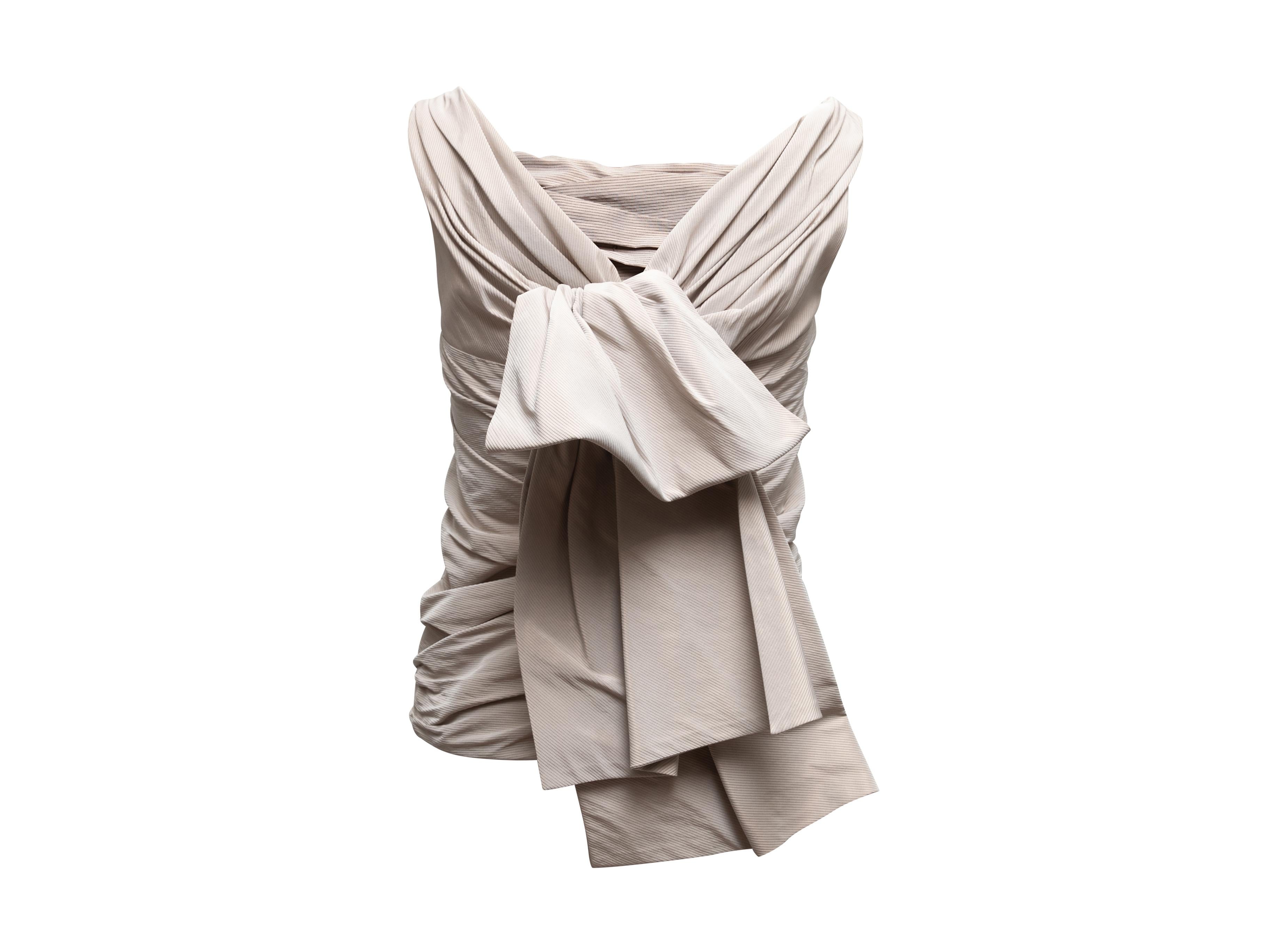 Grey Chloe Fall/Winter 2006 Sleeveless Ruched Top Size FR 34 In Good Condition For Sale In New York, NY