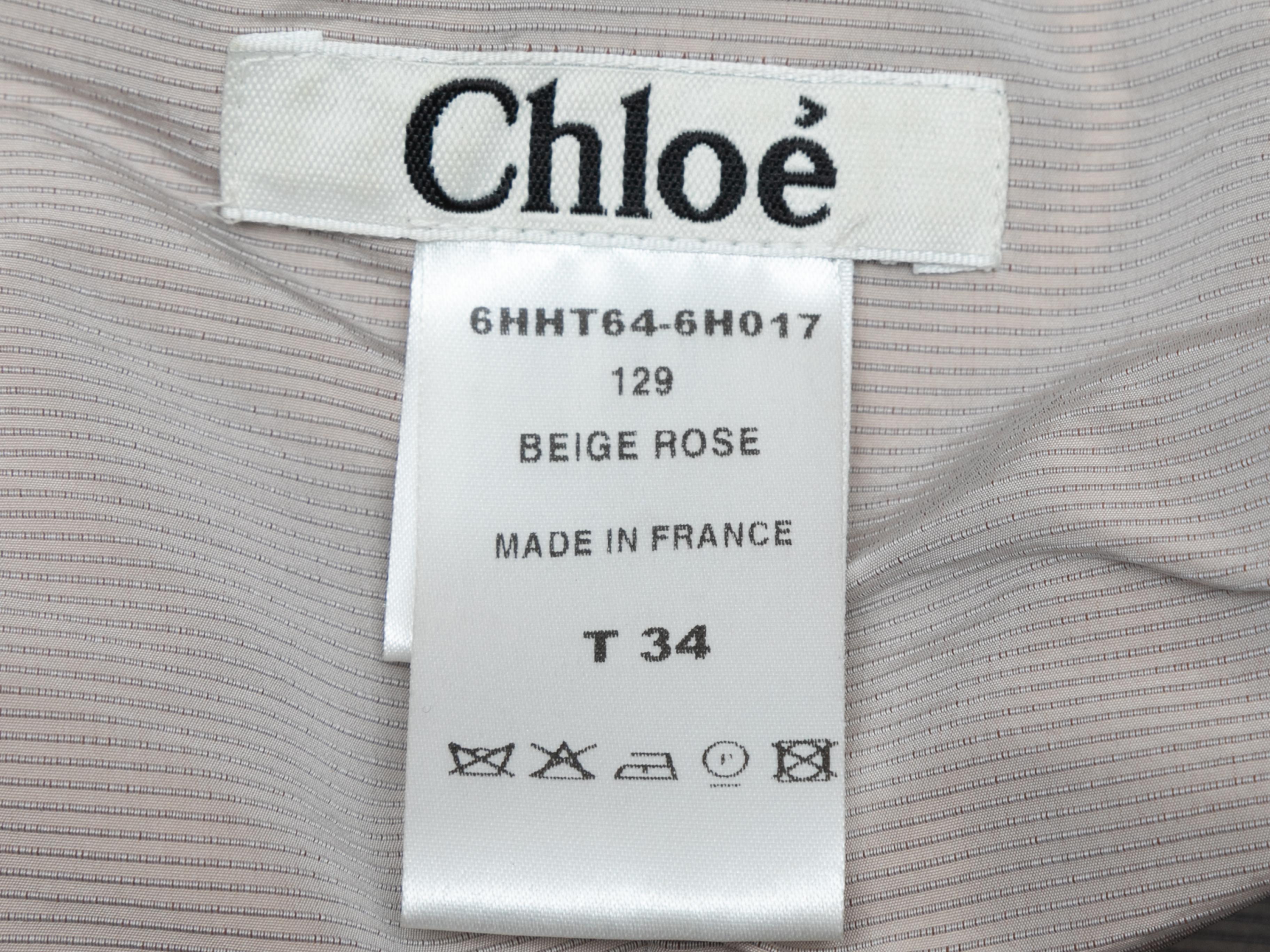 Women's Grey Chloe Fall/Winter 2006 Sleeveless Ruched Top Size FR 34 For Sale
