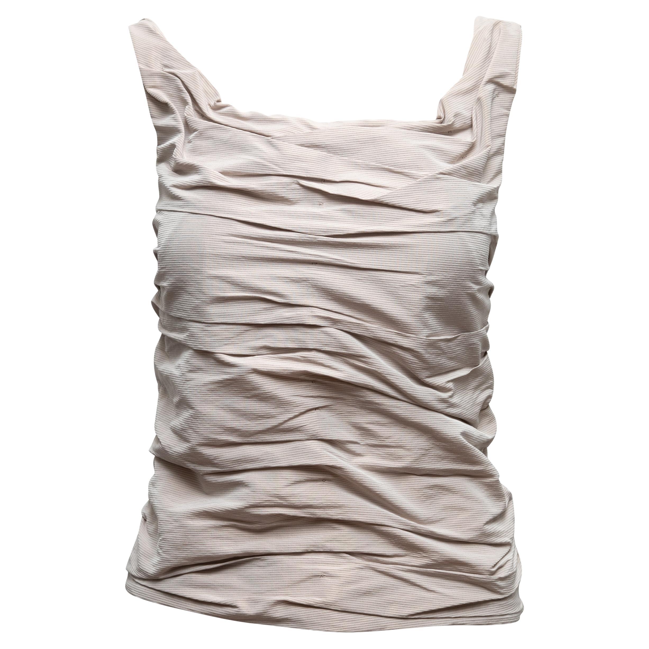 Grey Chloe Fall/Winter 2006 Sleeveless Ruched Top Size FR 34 For Sale