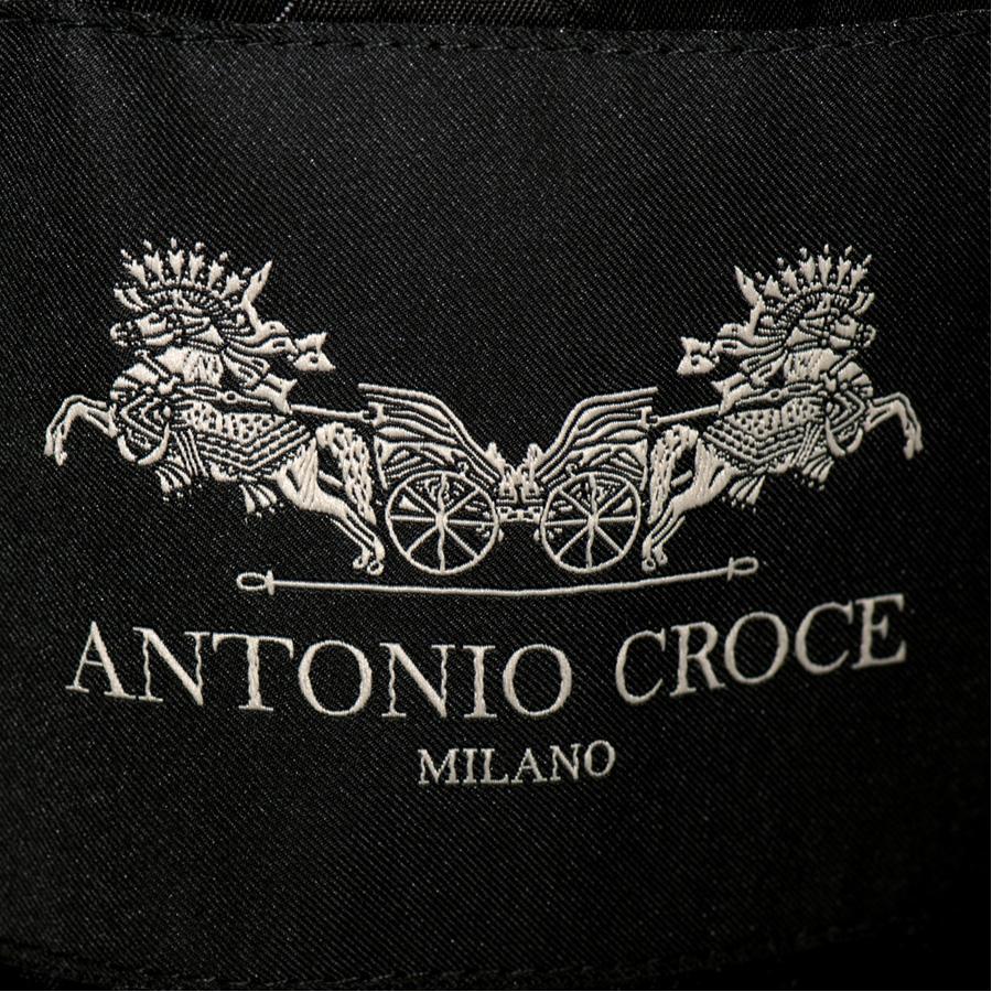 Black Antonio Croce Grey coat size 44 For Sale