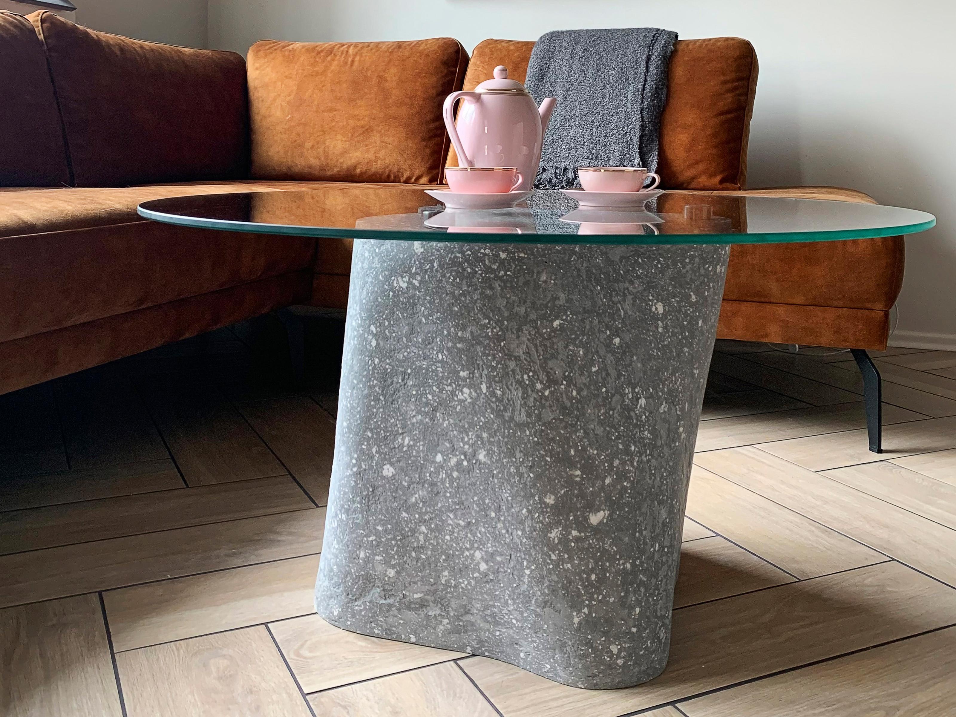 Concrete Grey Coffee Table by Donatas Zukauskas For Sale