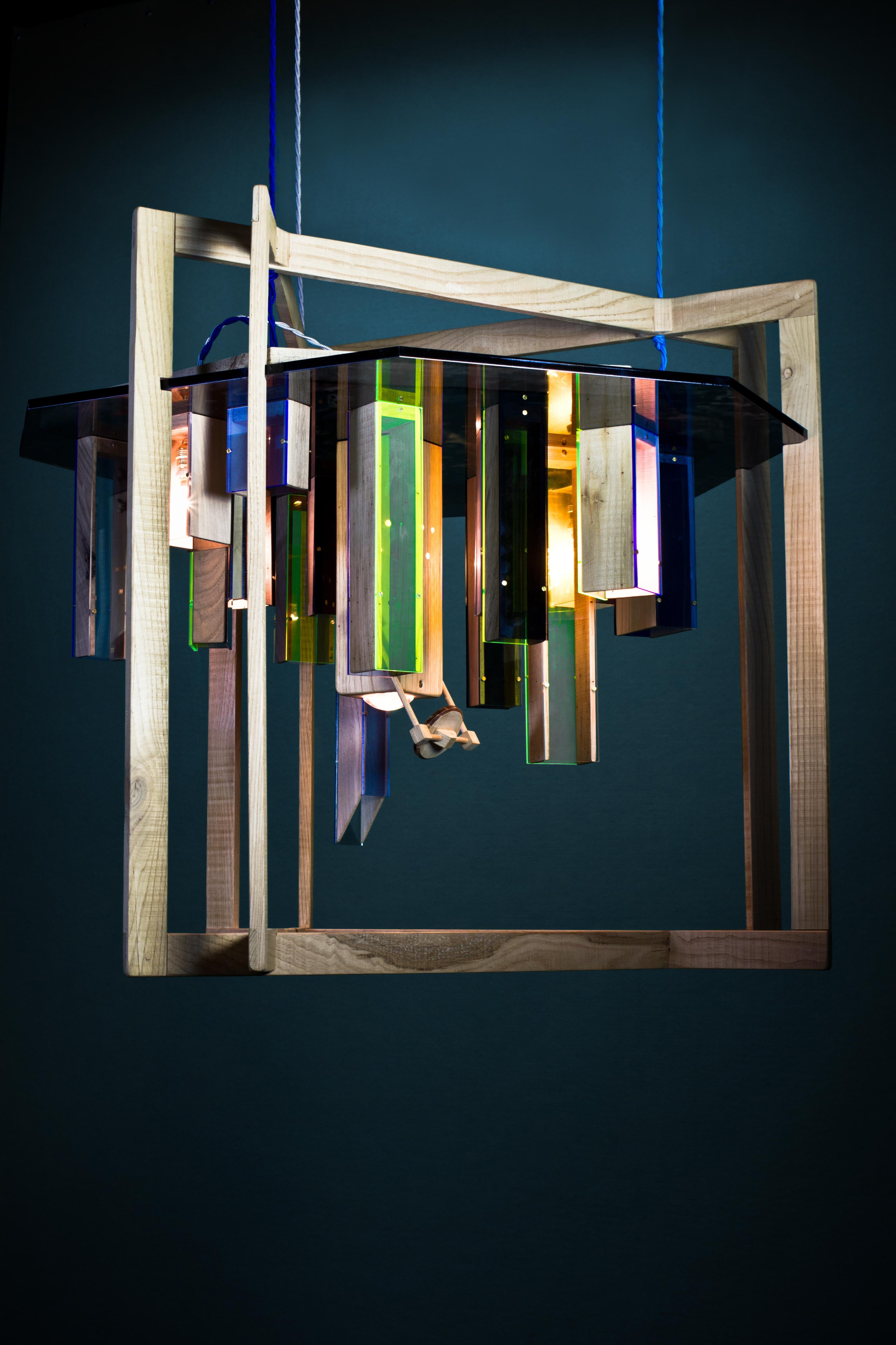 Grey Coloured Blooming Skyline Chandelier by Hillsideout In New Condition For Sale In Geneve, CH