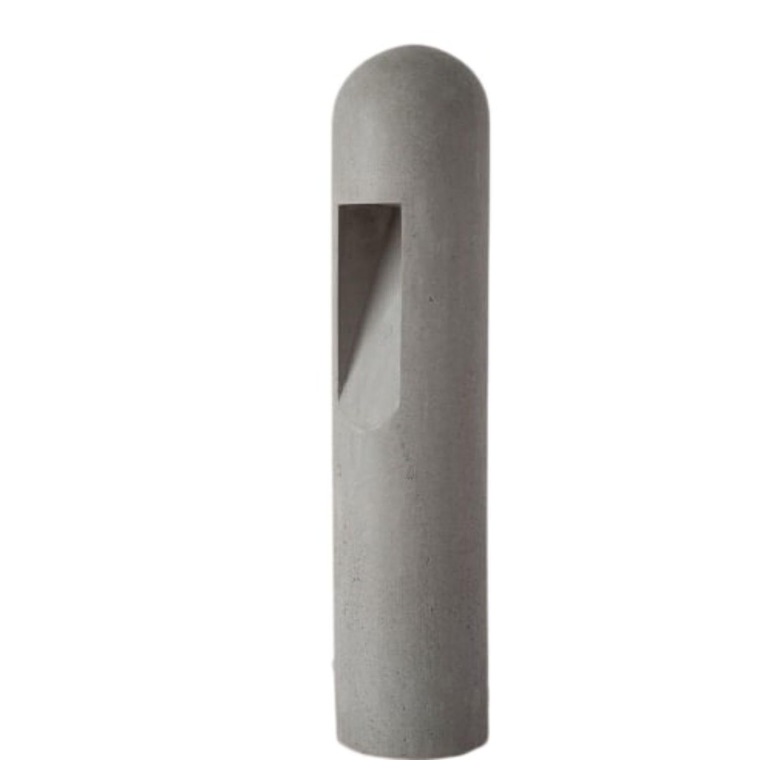 Grey Concrete Lamp by Rick Owens
2013
Dimensions: L 15 x W 15 x H 63 cm
Materials : Grey Concrete
Weight : 19 kg
Note: led 230v

Available in Bronze.

Rick Owens is a California-born fashion and furniture has developed a unique style that