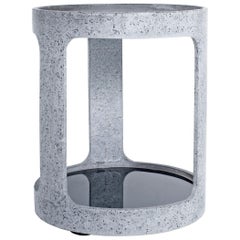 Grey Concrete Open Bar Side Table by Oso Industries