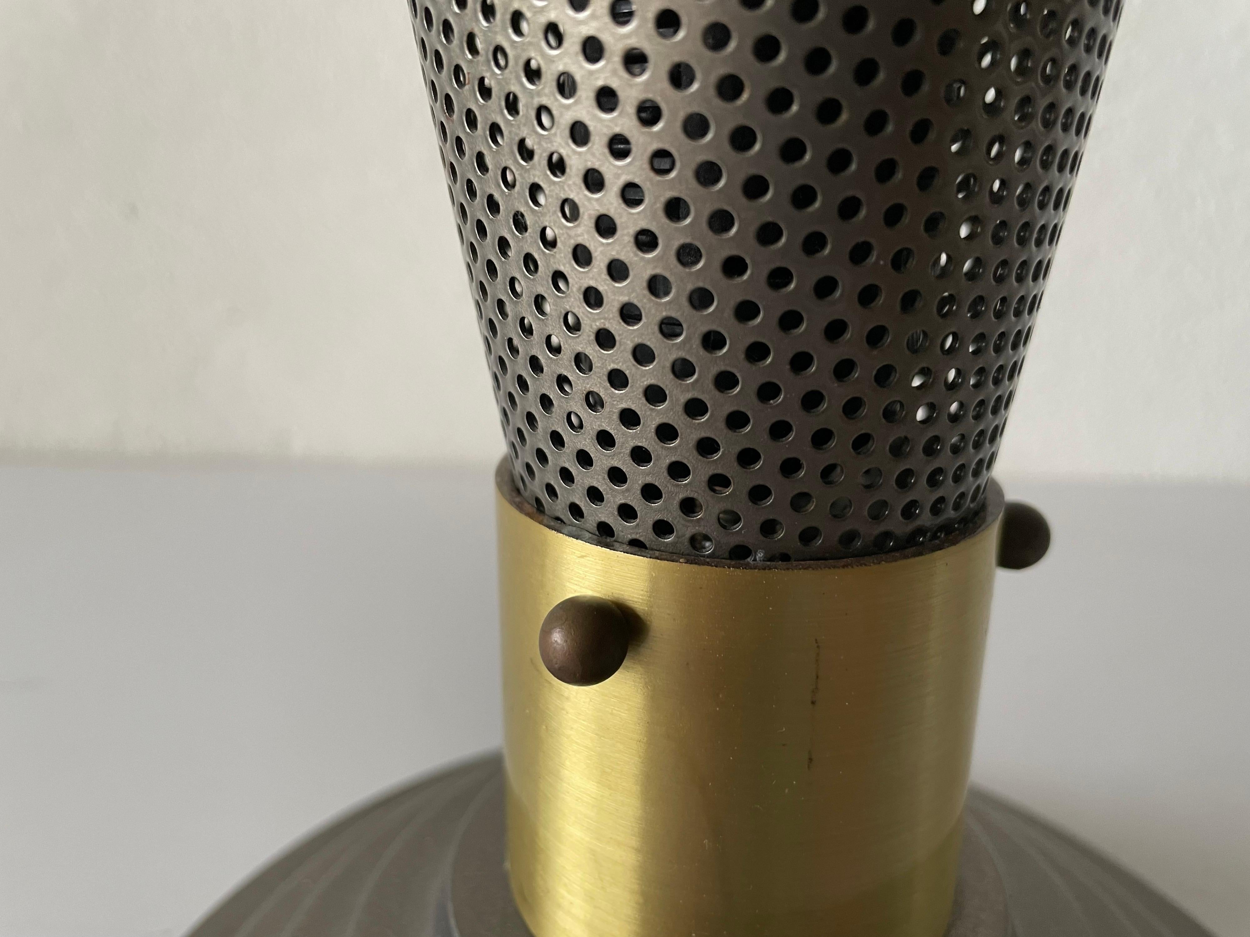 Grey Conic Design Table Lamp, in the Style of Mathieu Matégot, 1970s, Germany For Sale 9