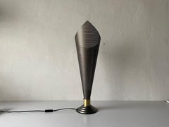 Grey Conic Design Table Lamp, in the Style of Mathieu Matégot, 1970s, Germany