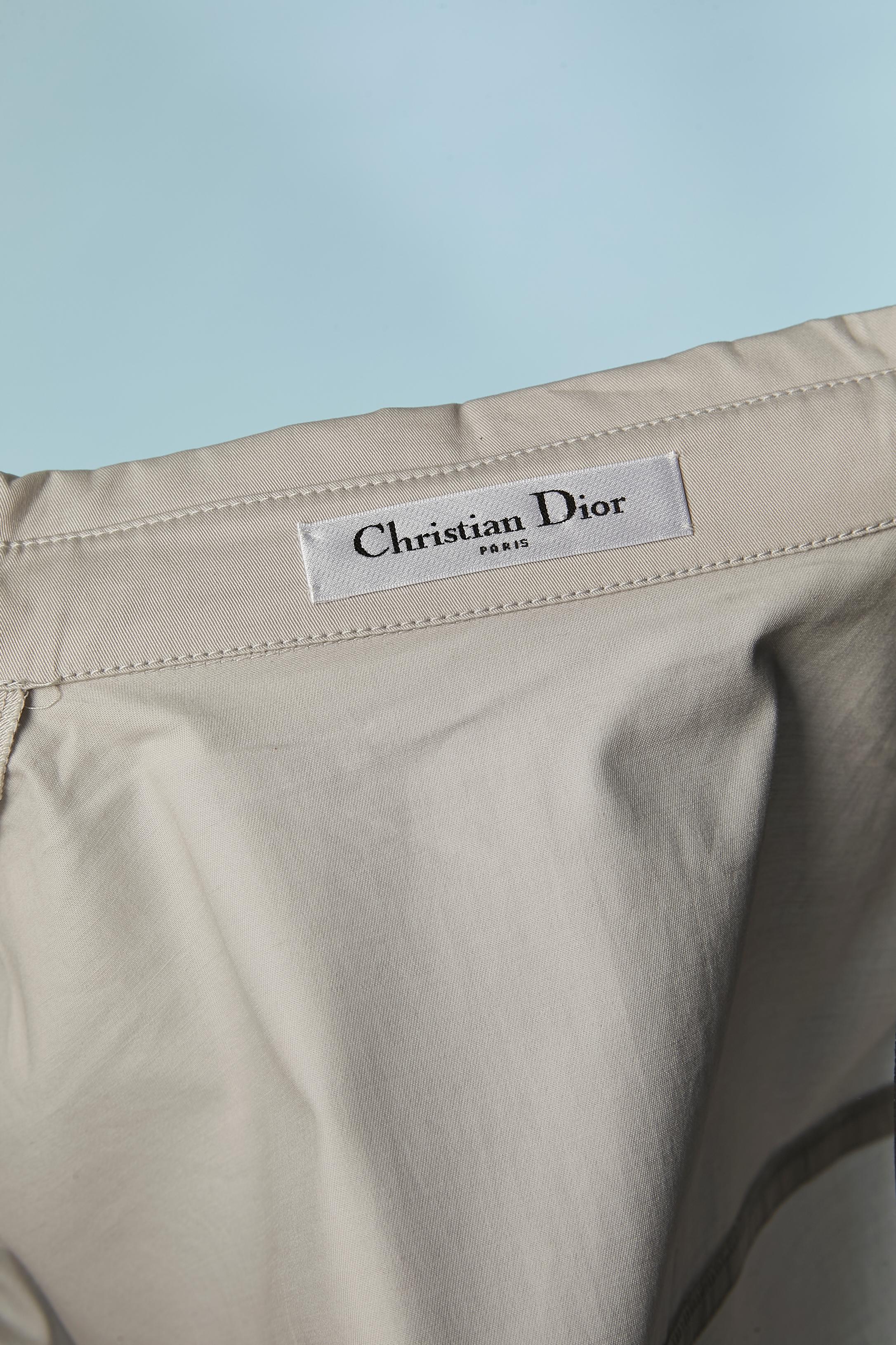 Camicia in cotone grigio CHRISTIAN DIOR in vendita 1
