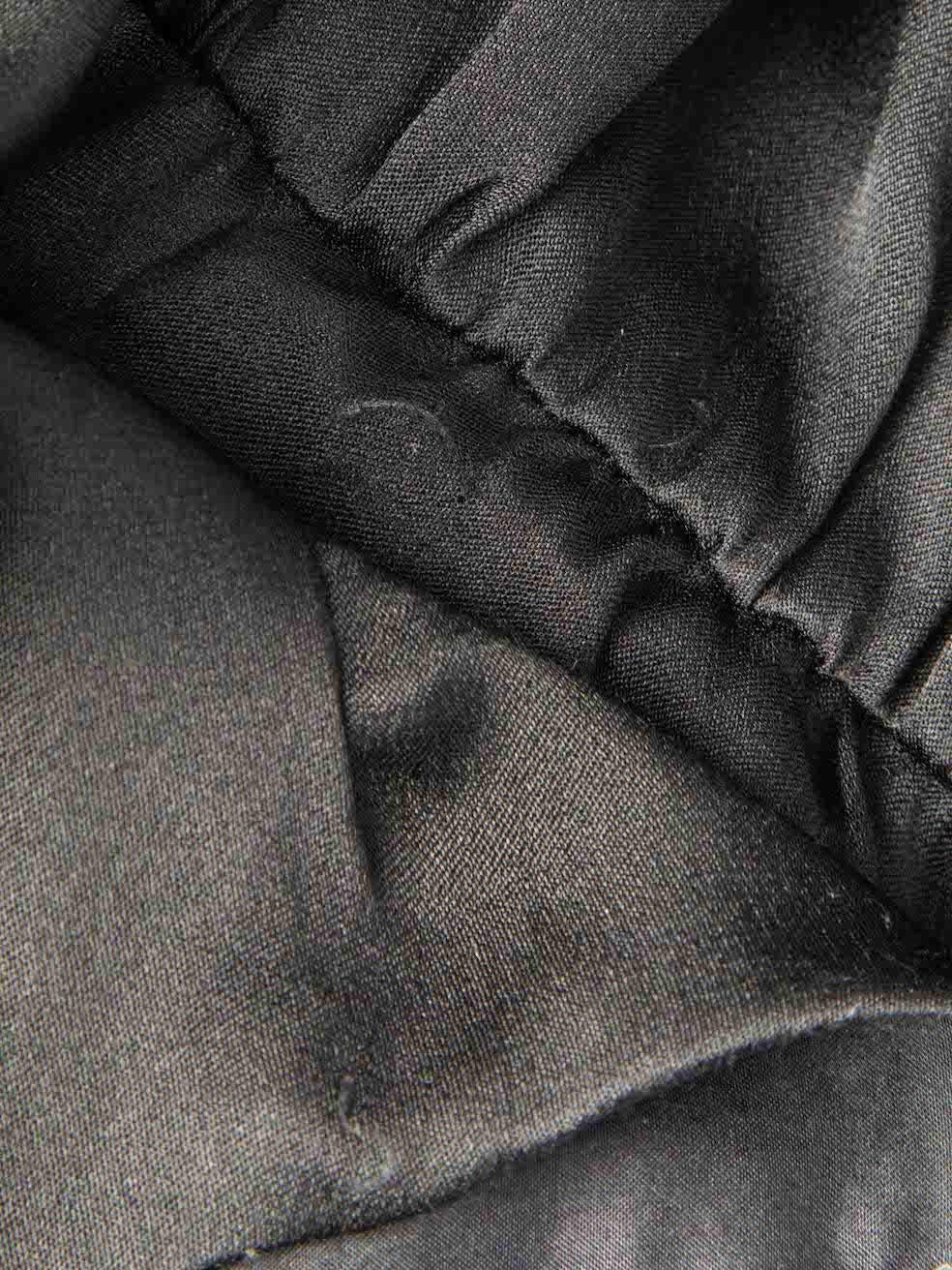 Women's Black Silk Belted Mini Slip Dress Size XXS For Sale