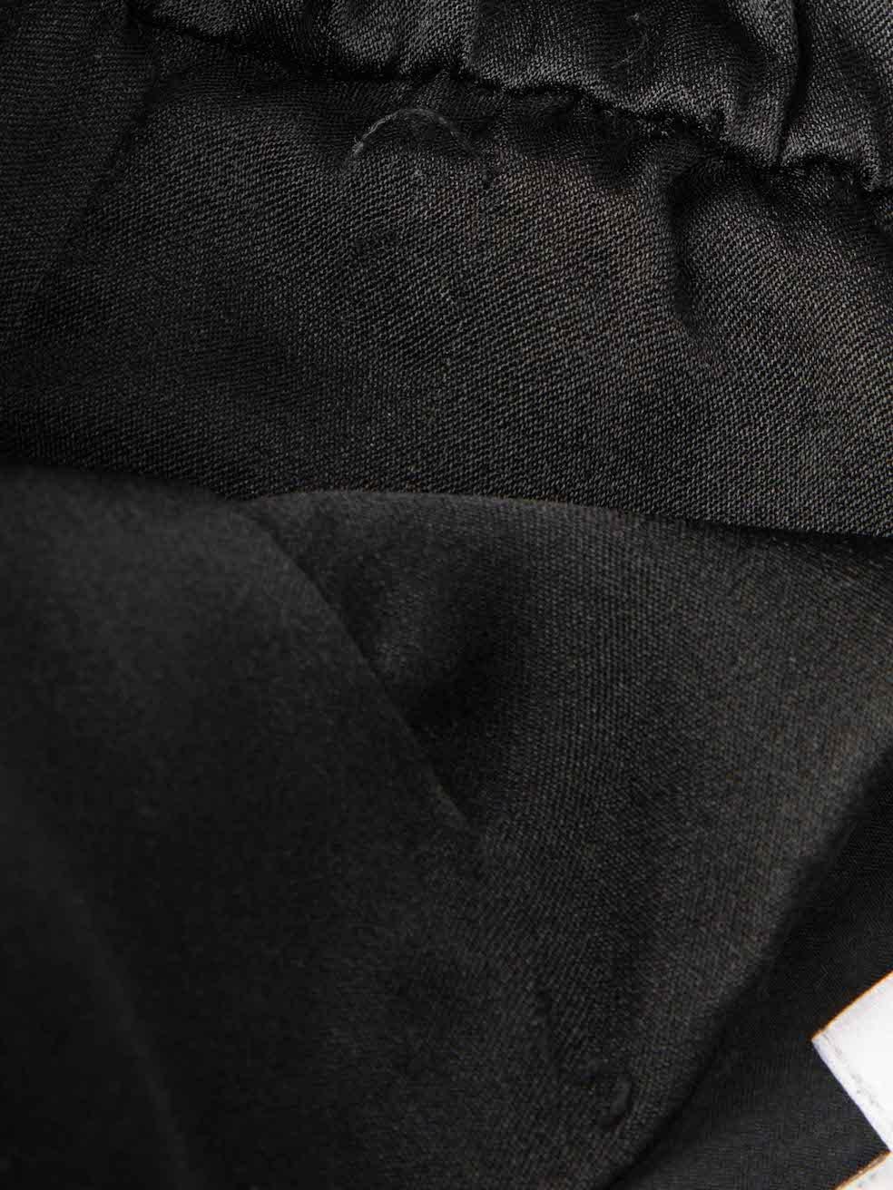 Black Silk Belted Mini Slip Dress Size XXS For Sale 1