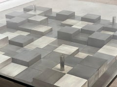 Grey Cubes Cocktail Table